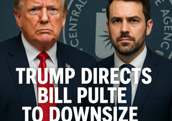 Illustration of Trump Directs Bill Pulte to Downsize US Intelligence Agency