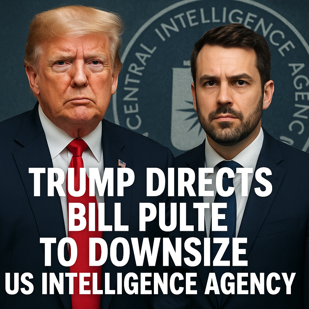 Illustration of Trump Directs Bill Pulte to Downsize US Intelligence Agency
