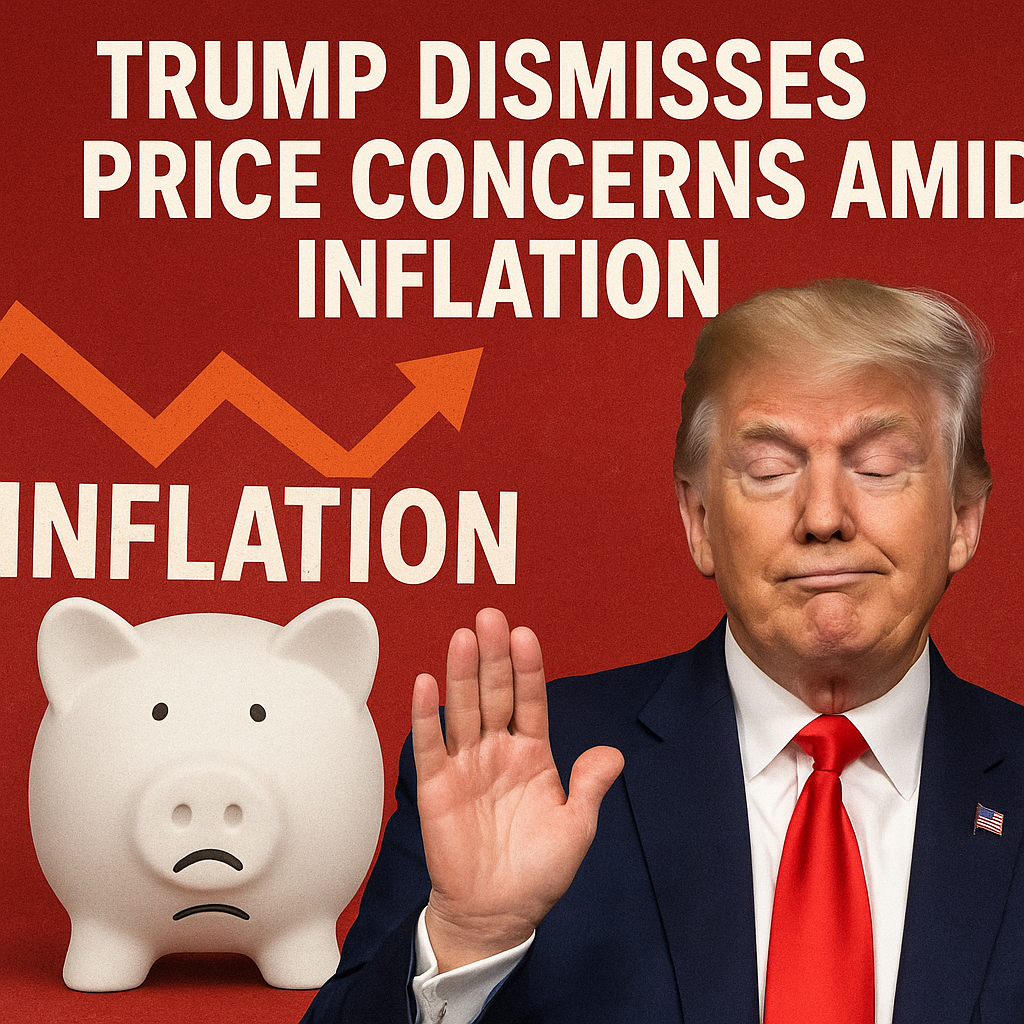 Illustration of Trump Dismisses Price Concerns Amid Inflation Love