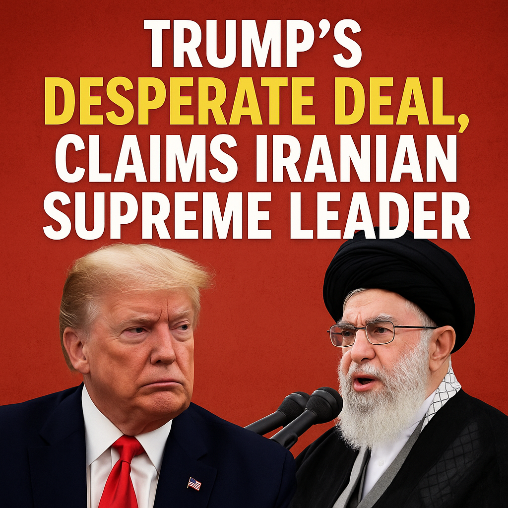 Illustration of Trump's Desperate Deal, Claims Iranian Supreme Leader