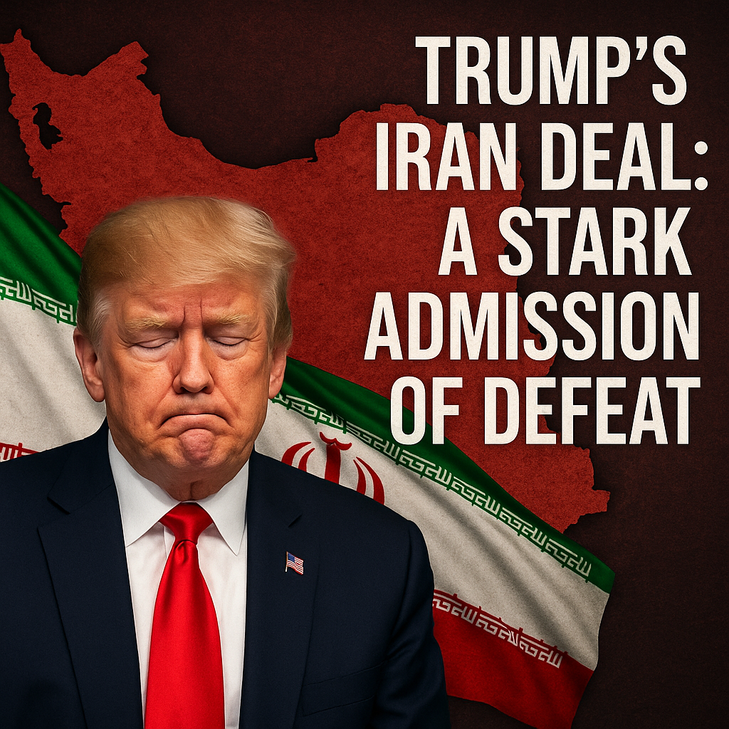 Illustration of Trump's Iran Deal: A Stark Admission of Defeat