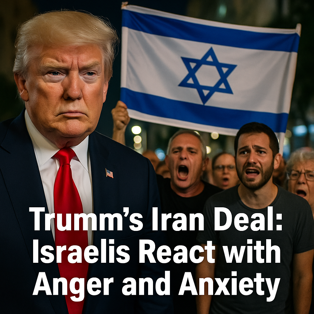 Illustration of Trump's Iran Deal: Israelis React with Anger and Anxiety