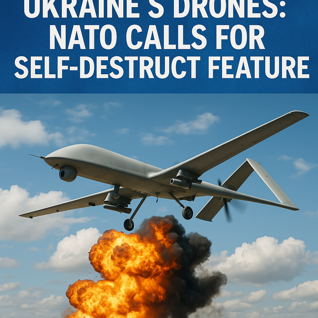 Illustration of Ukraine's Drones: NATO Calls for Self-Destruct Feature