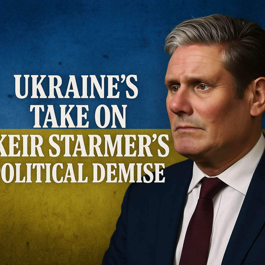 Illustration of Ukraine's Take on Keir Starmer's Political Demise