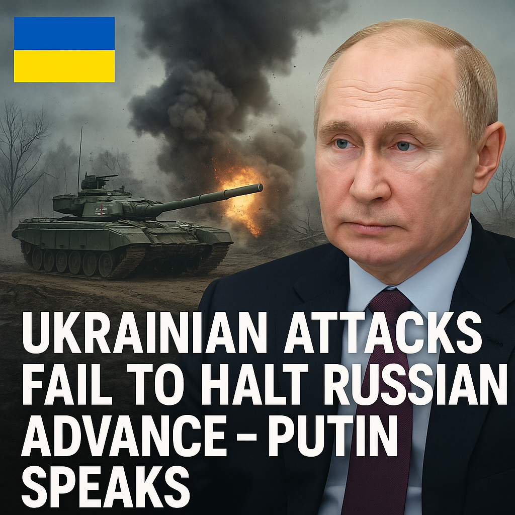 Illustration of Ukrainian Attacks Fail to Halt Russian Advance – Putin Speaks