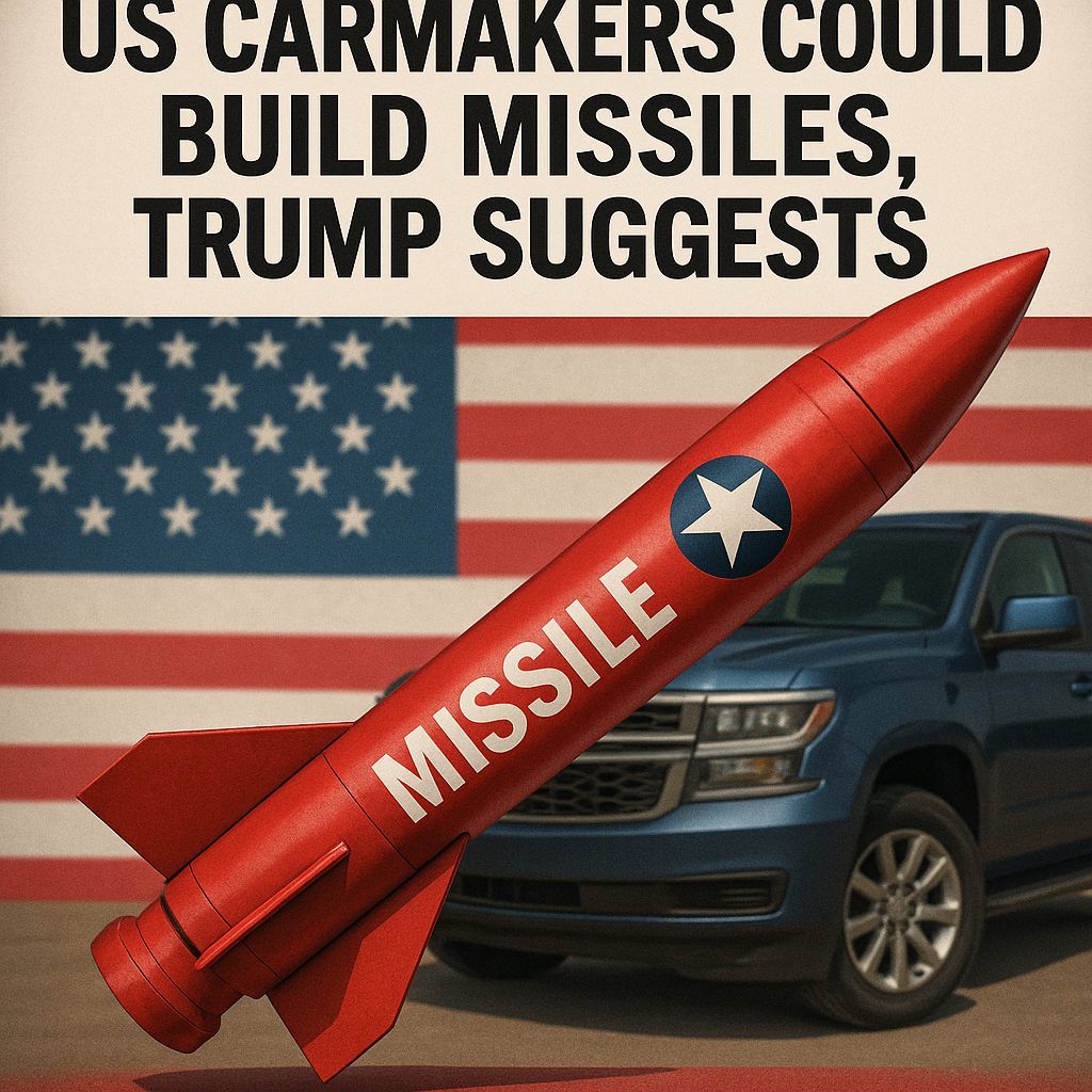 Illustration of US Carmakers Could Build Missiles, Trump Suggests