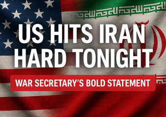 Illustration of US Hits Iran Hard Tonight: War Secretary's Bold Statement