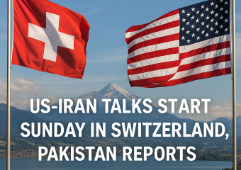Illustration of US-Iran Talks Start Sunday in Switzerland, Pakistan Reports