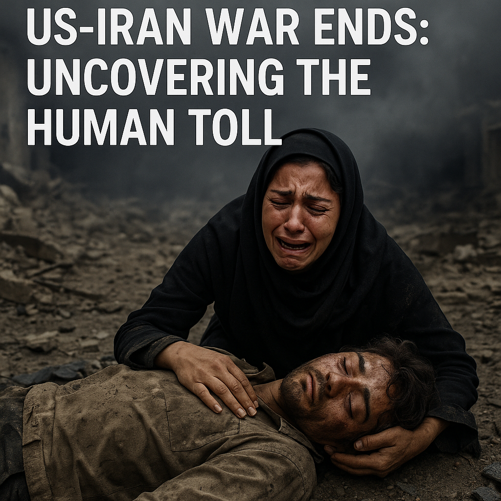 Illustration of US-Iran War Ends: Uncovering the Human Toll