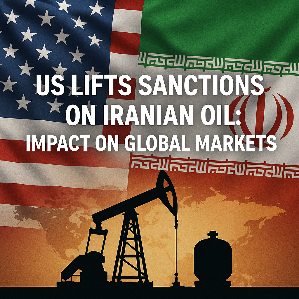 Illustration of US Lifts Sanctions on Iranian Oil: Impact on Global Markets