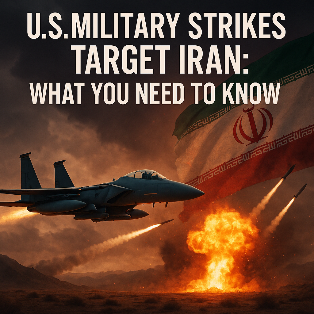 Illustration of US Military Strikes Target Iran: What You Need to Know
