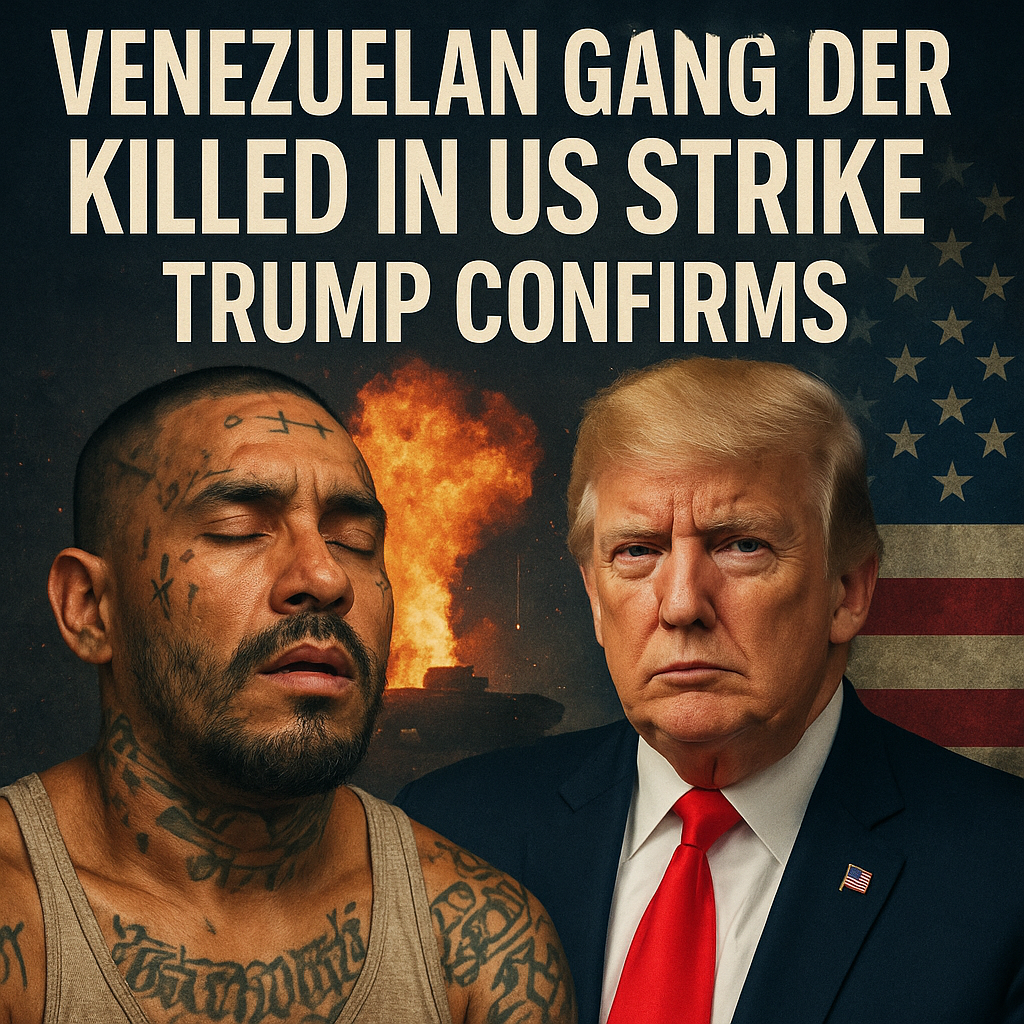 Illustration of Venezuelan Gang Leader Killed in US Strike, Trump Confirms