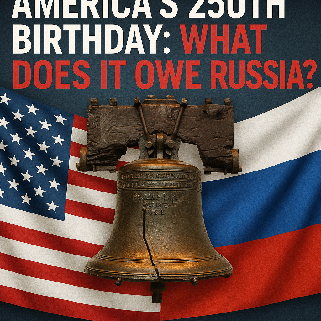 Illustration of America's 250th Birthday: What Does It Owe Russia?