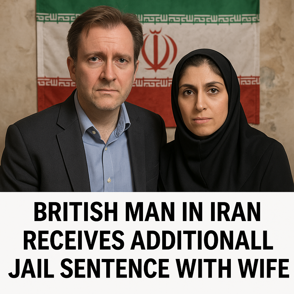 Illustration of British man in Iran receives additional jail sentence with wife