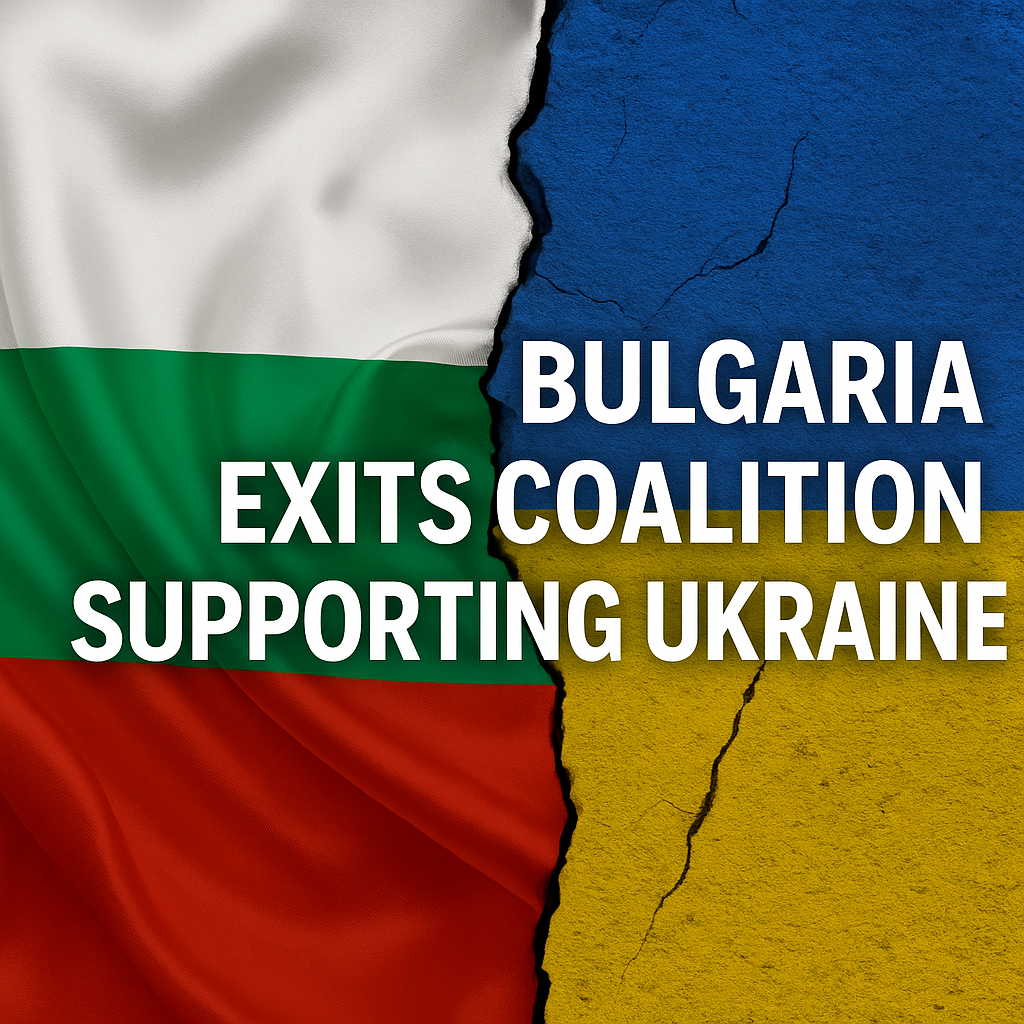 Illustration of Bulgaria Exits Coalition Supporting Ukraine