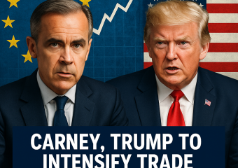 Illustration of Carney, Trump to Intensify Trade Negotiations