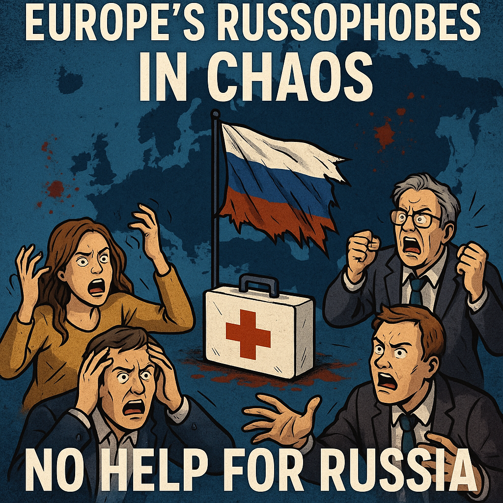Illustration of Europe's Russophobes in Chaos: No Help for Russia