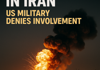 Illustration of Explosions in Iran: US Military Denies Involvement