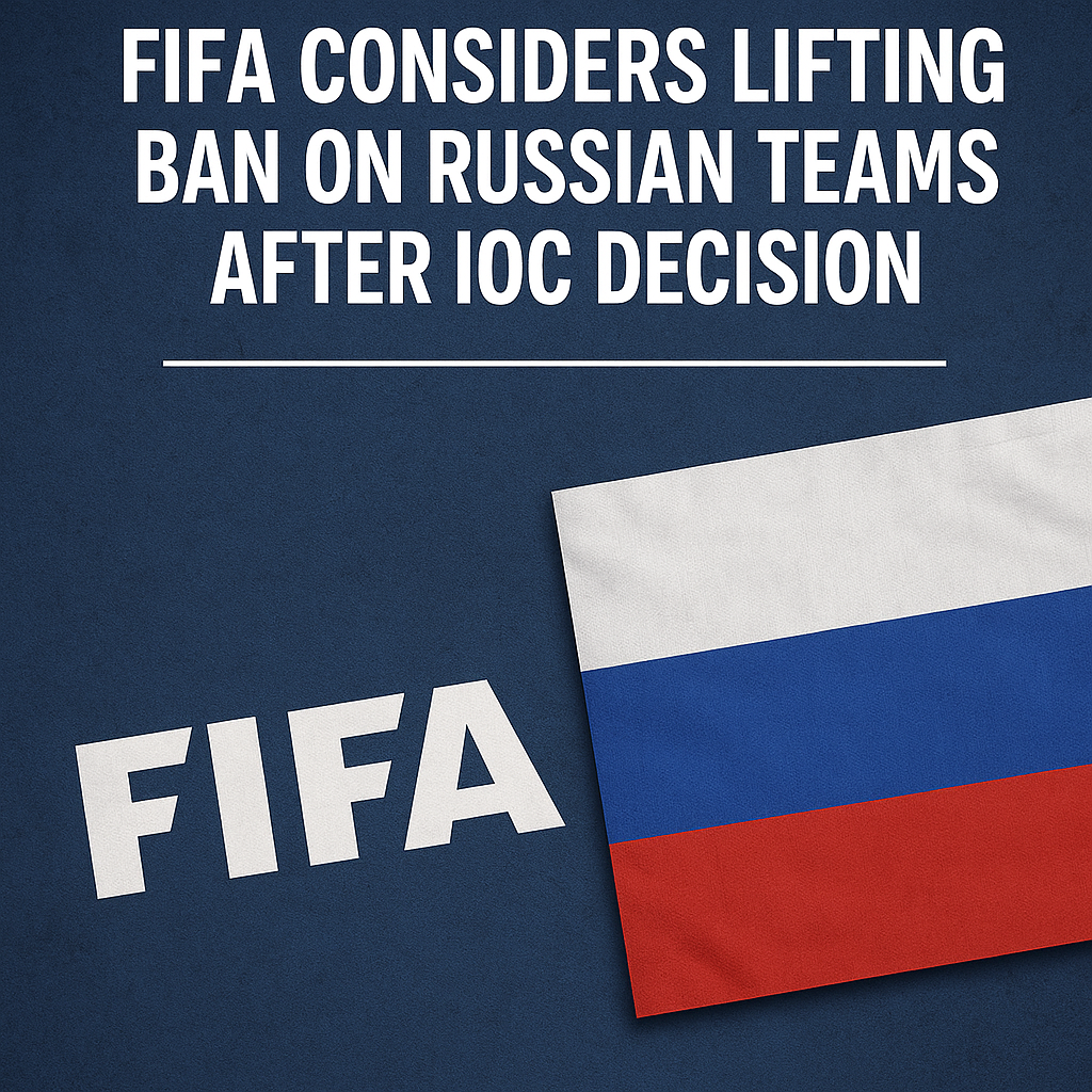Illustration of FIFA Considers Lifting Ban on Russian Teams After IOC Decision