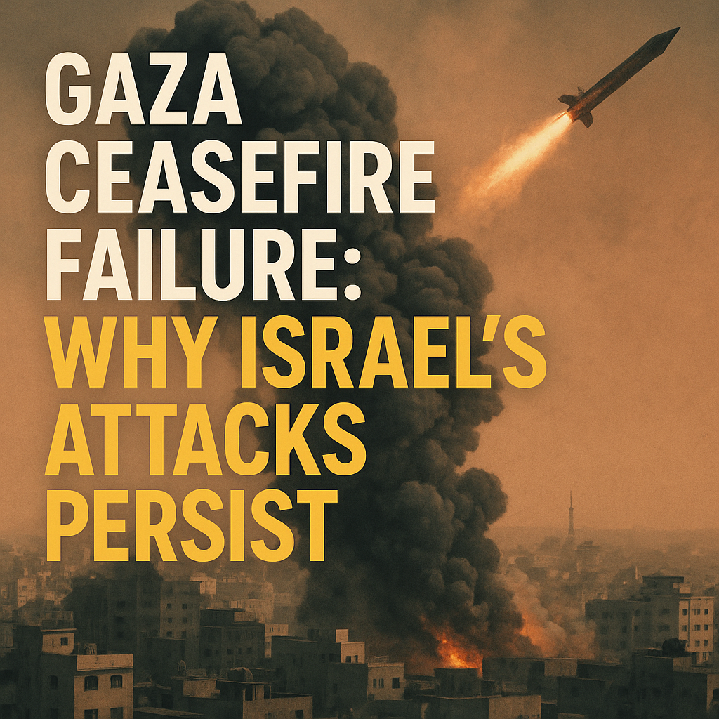 Illustration of Gaza Ceasefire Failure: Why Israel's Attacks Persist