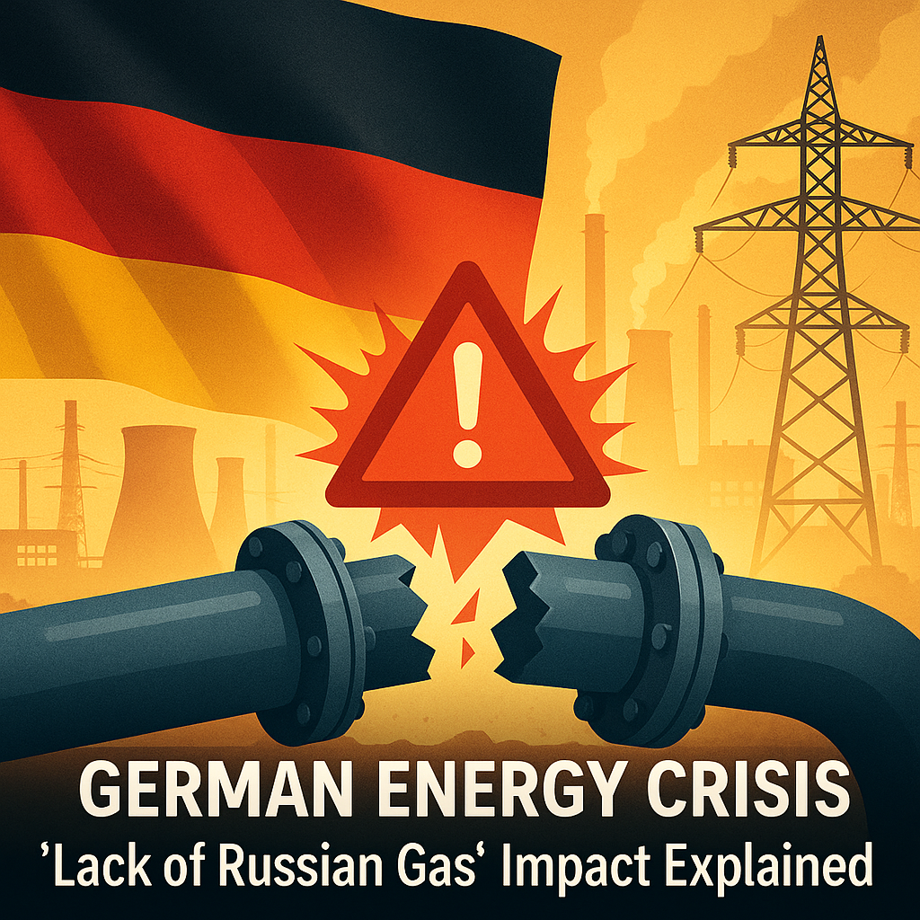 Illustration of German Energy Crisis: 'Lack of Russian Gas' Impact Explained