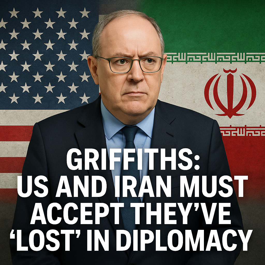 Illustration of Griffiths: US and Iran Must Accept They've 'Lost' in Diplomacy
