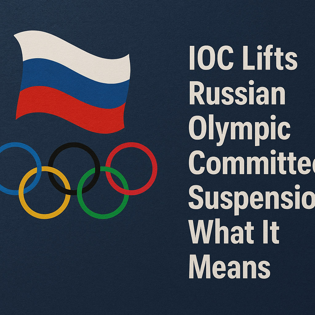 Illustration of IOC Lifts Russian Olympic Committee Suspension: What It Means