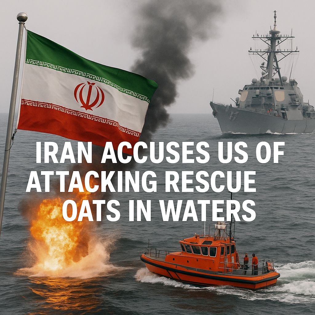 Illustration of Iran Accuses US of Attacking Rescue Boats in Waters
