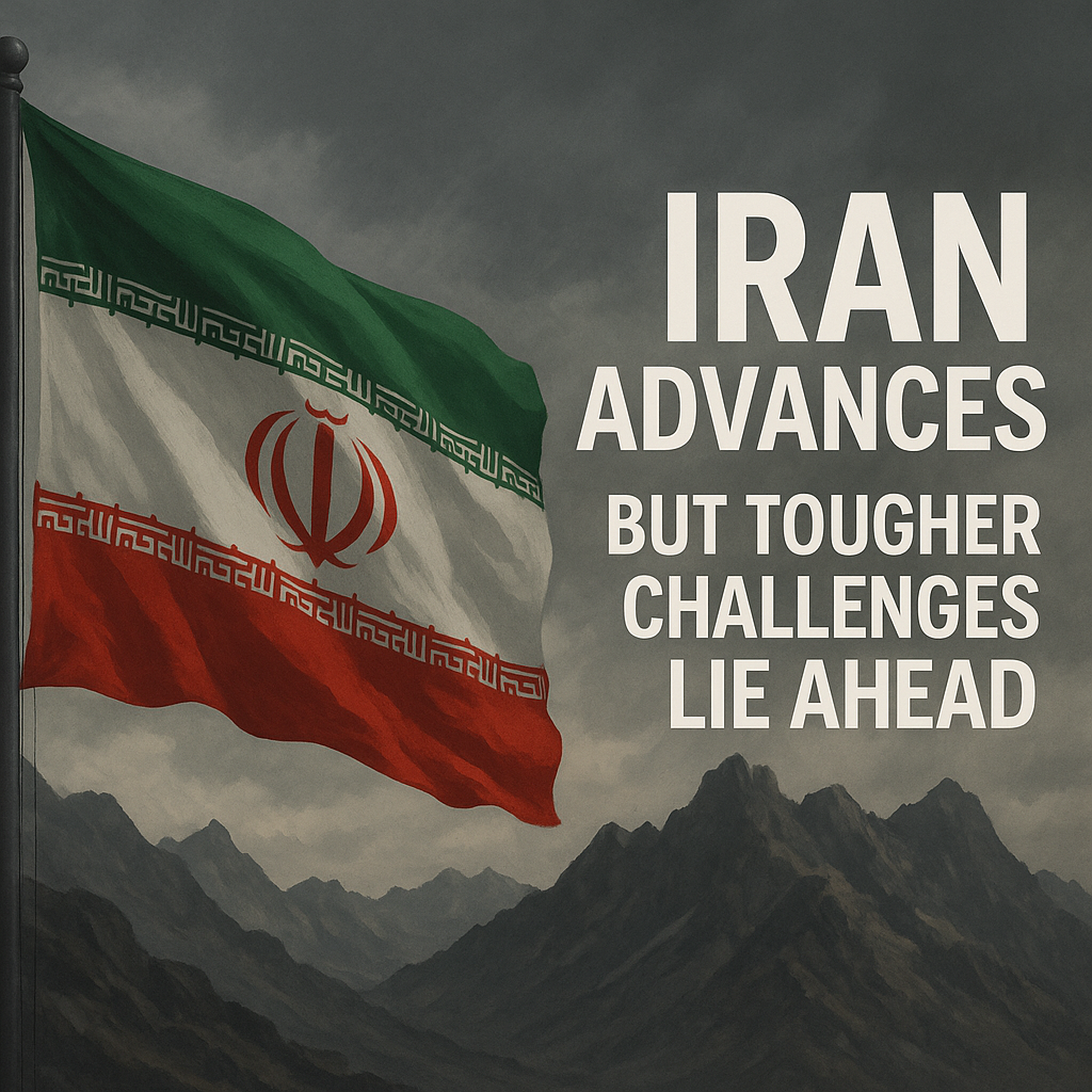 Illustration of Iran Advances, But Tougher Challenges Lie Ahead