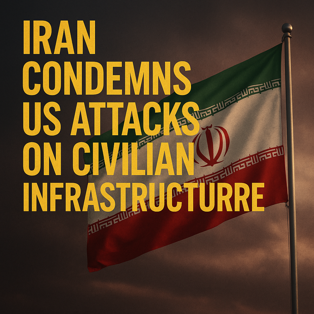Illustration of Iran Condemns US Attacks on Civilian Infrastructure