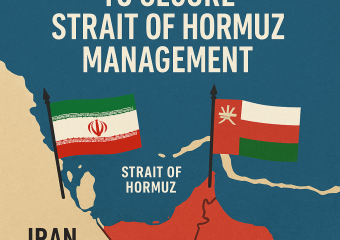 Illustration of Iran-Oman Proposals to Secure Strait of Hormuz Management