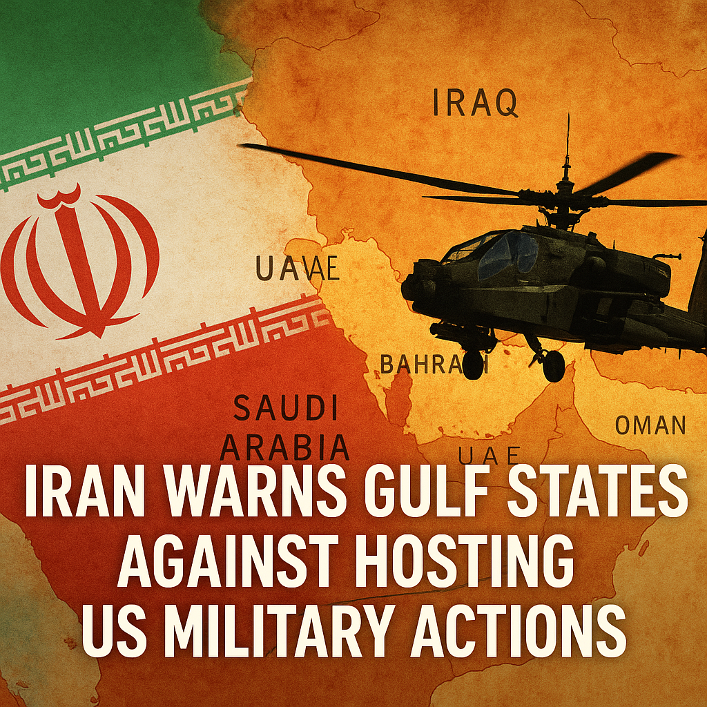 Illustration of Iran Warns Gulf States Against Hosting US Military Actions