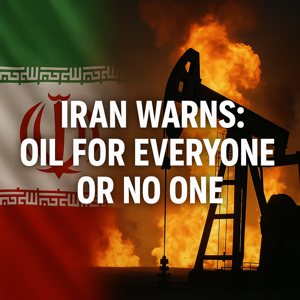 Illustration of Iran Warns: Oil for Everyone or No One