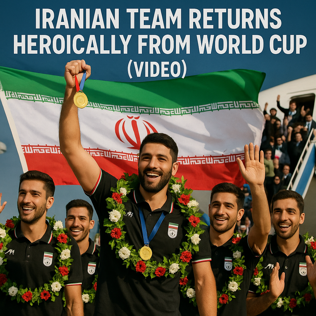 Illustration of Iranian Team Returns Heroically from World Cup (VIDEO)