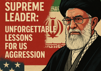 Illustration of Iran's Supreme Leader: Unforgettable Lessons for US Aggression