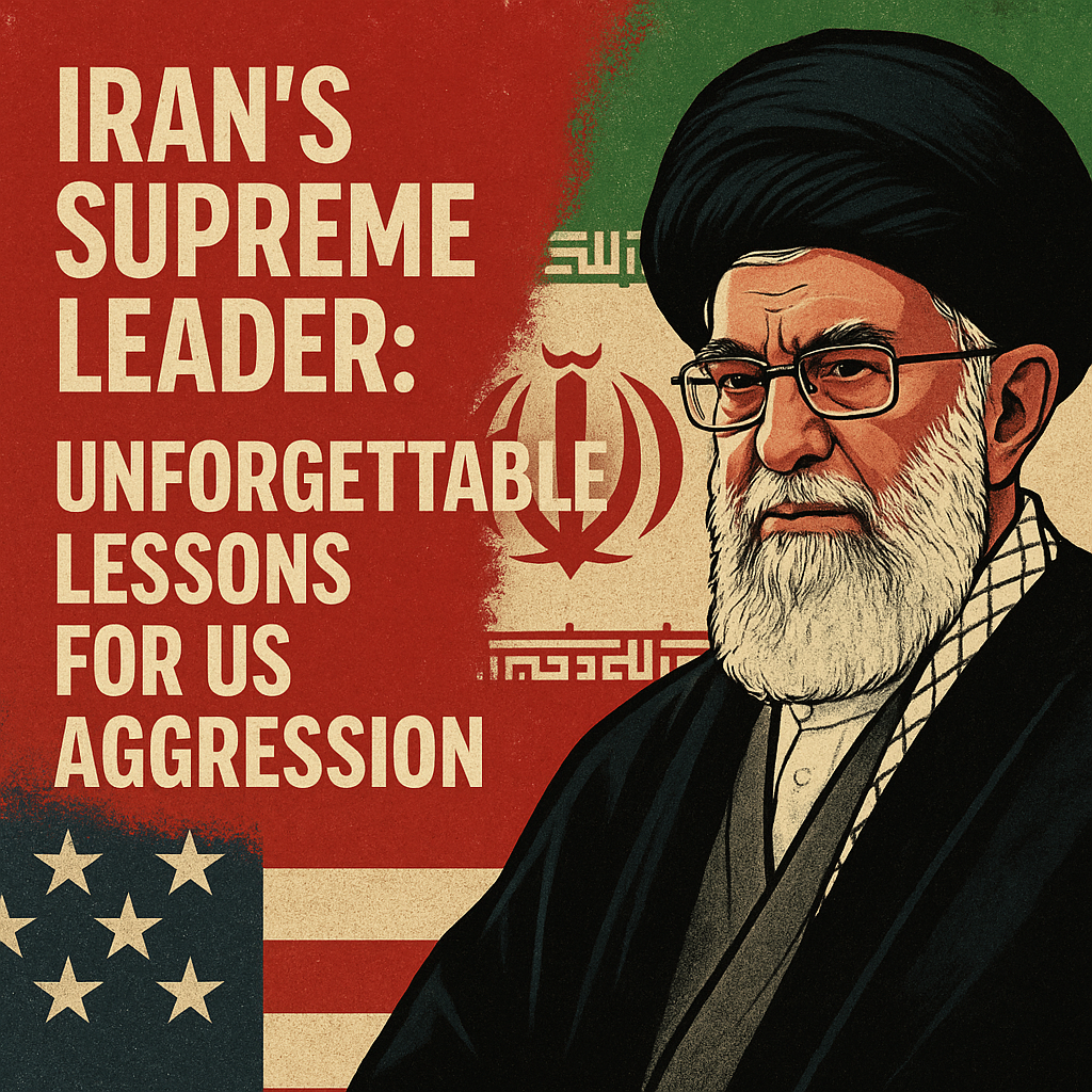 Illustration of Iran's Supreme Leader: Unforgettable Lessons for US Aggression