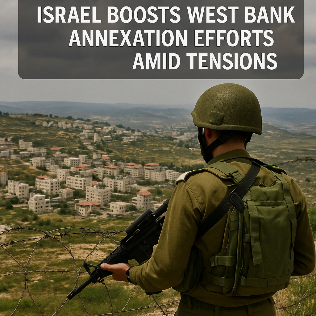 Illustration of Israel Boosts West Bank Annexation Efforts Amid Tensions