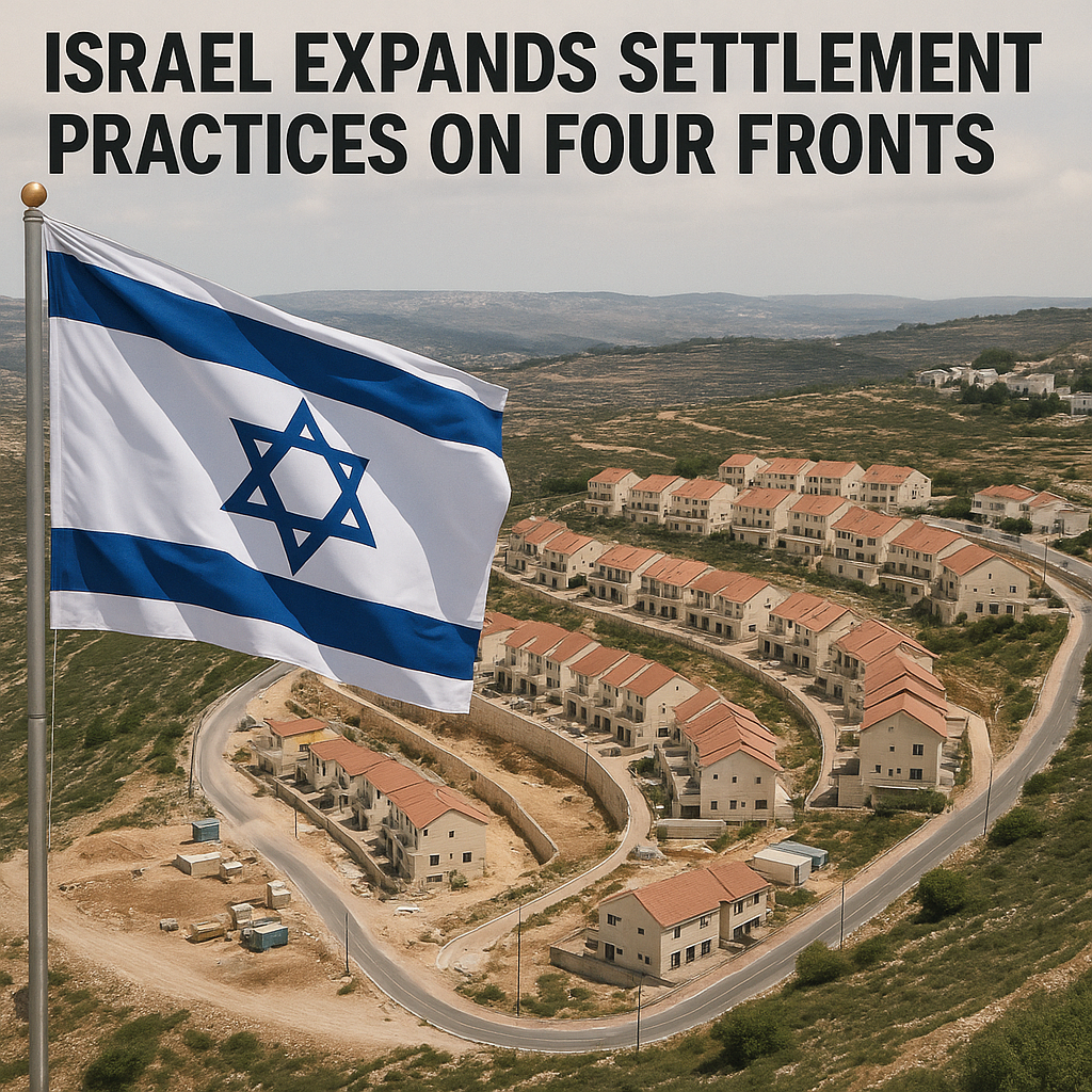 Illustration of Israel Expands Settlement Practices on Four Fronts
