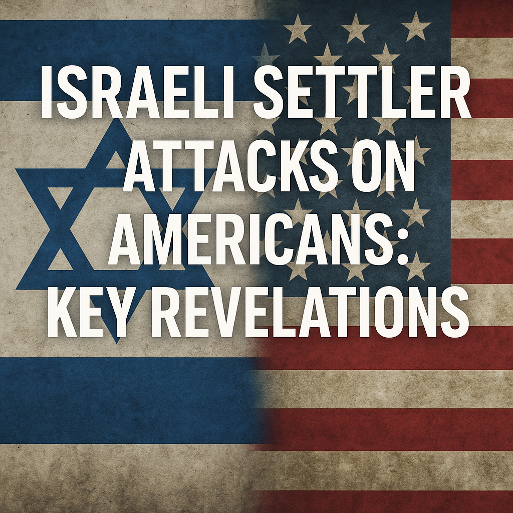 Illustration of Israeli Settler Attacks on Americans: Key Revelations