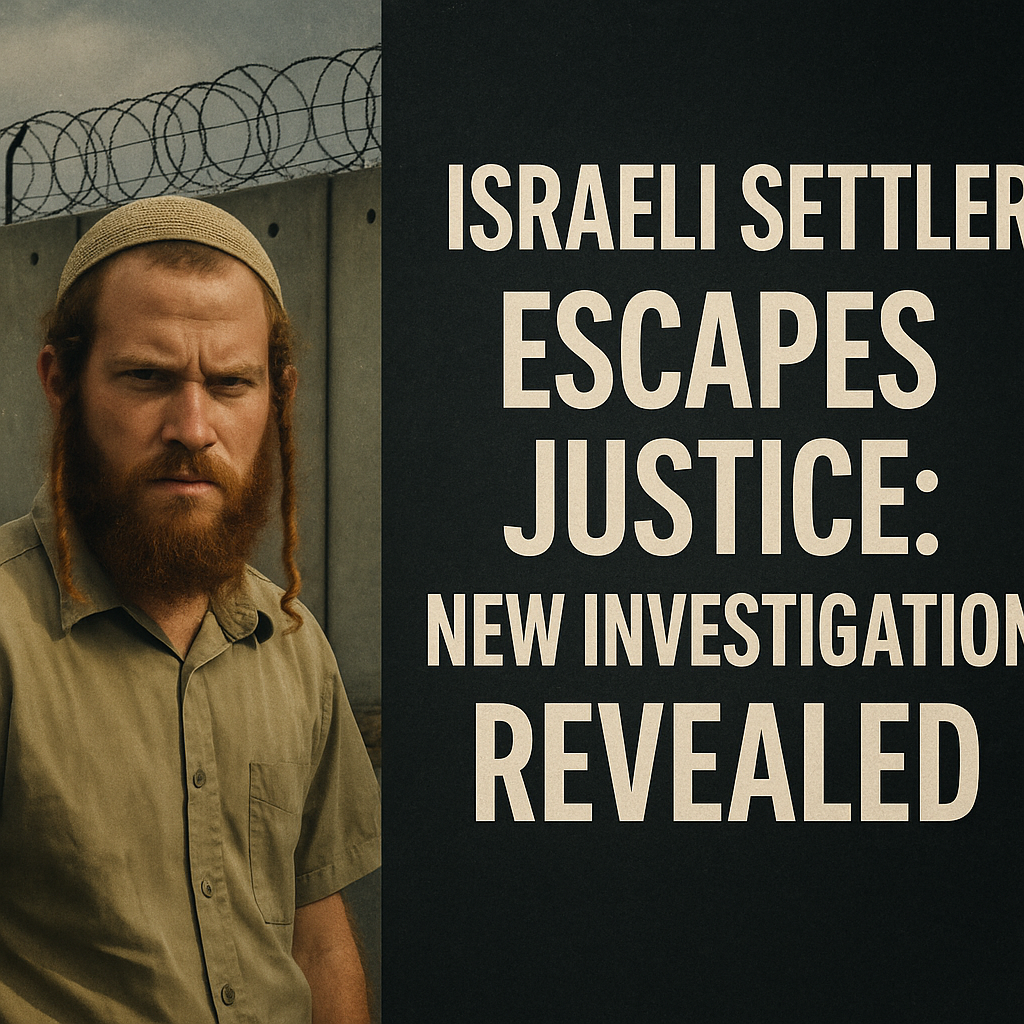 Illustration of Israeli Settler Escapes Justice: New Investigation Revealed