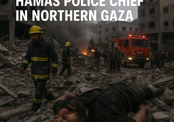 Illustration of Israeli Strike Kills Hamas Police Chief in Northern Gaza