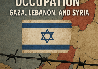 Illustration of Israel's Indefinite Occupation of Gaza, Lebanon, and Syria
