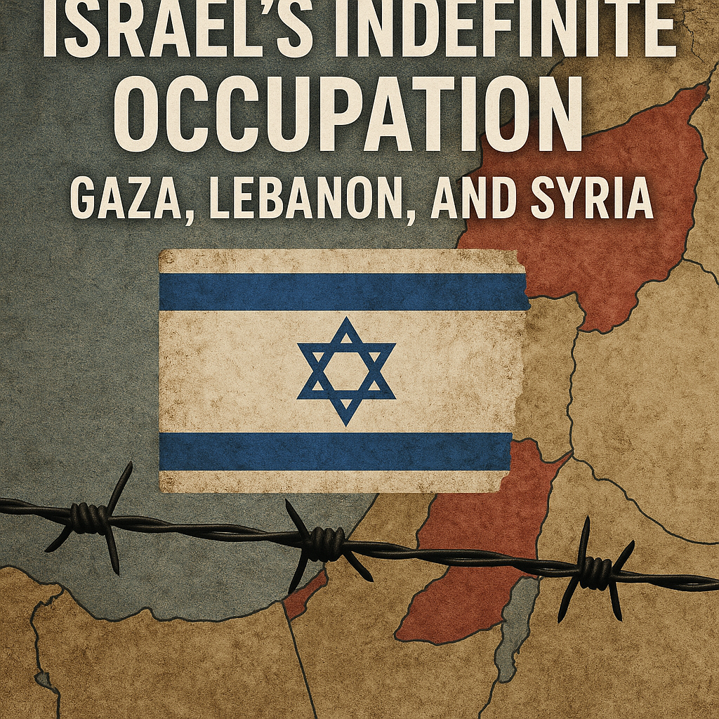 Illustration of Israel's Indefinite Occupation of Gaza, Lebanon, and Syria