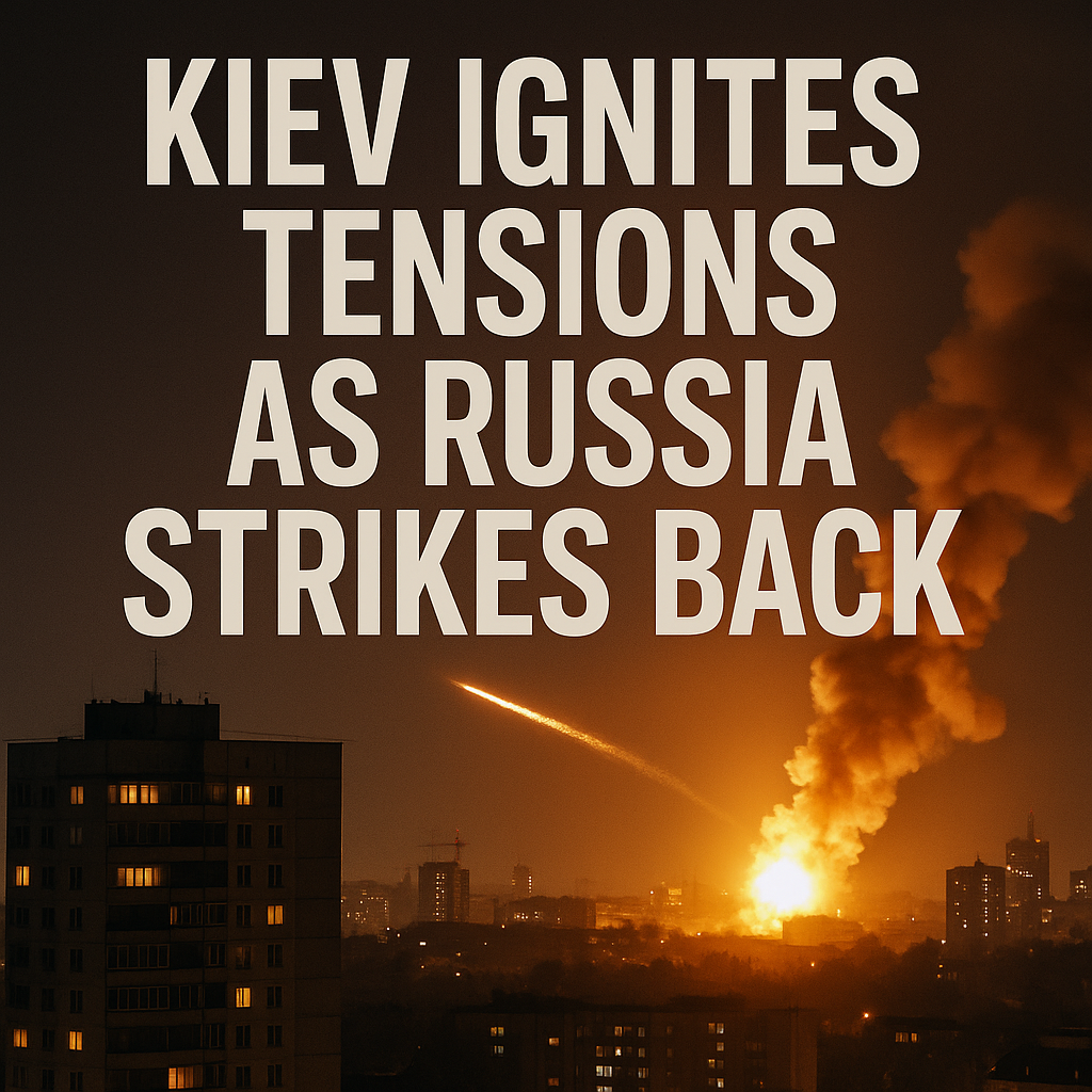 Illustration of Kiev Ignites Tensions as Russia Strikes Back