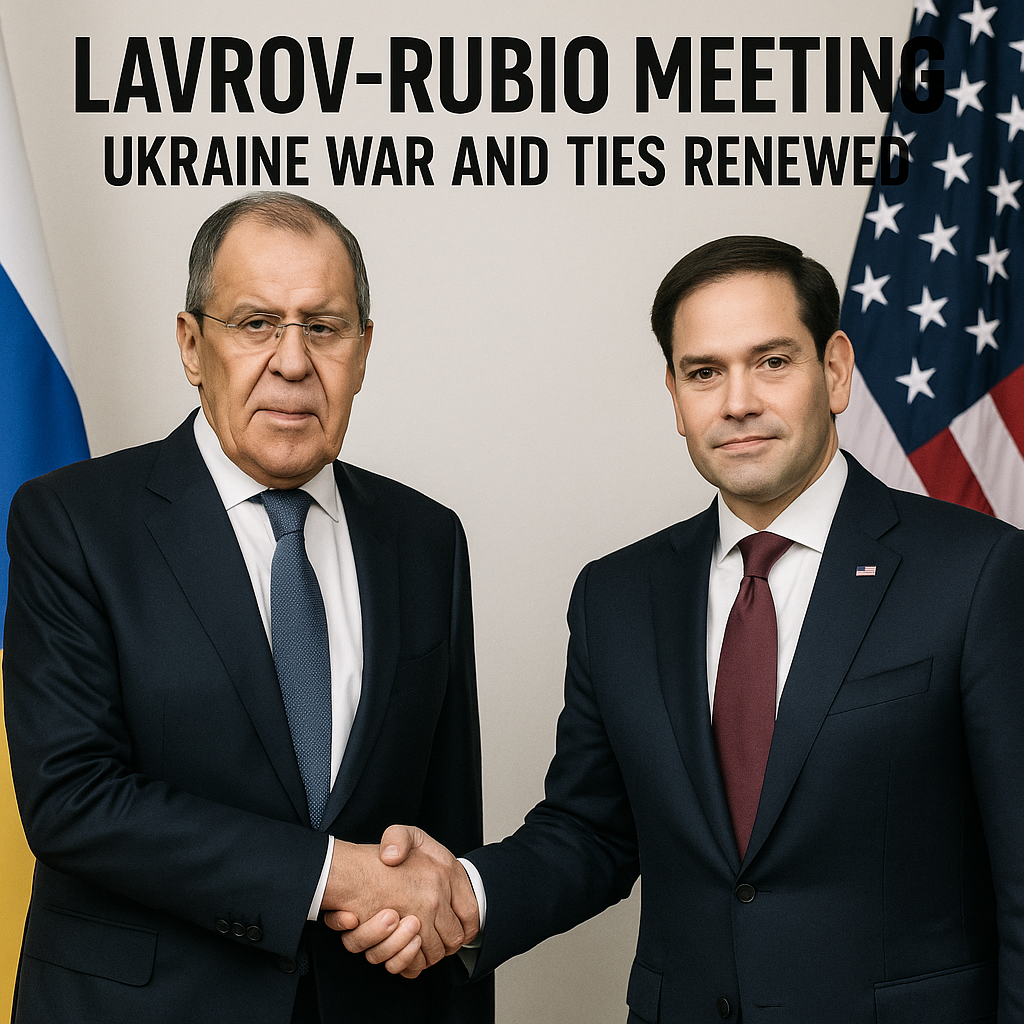Illustration of Lavrov-Rubio Meeting: Ukraine War and Ties Renewed