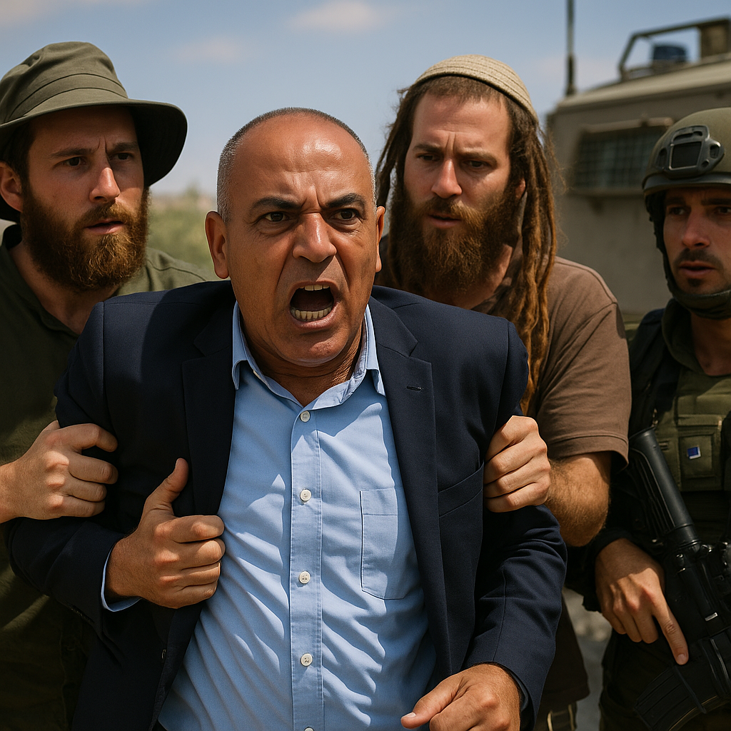Illustration of Lawmaker Slams Israeli Army After Settlers Detain Him