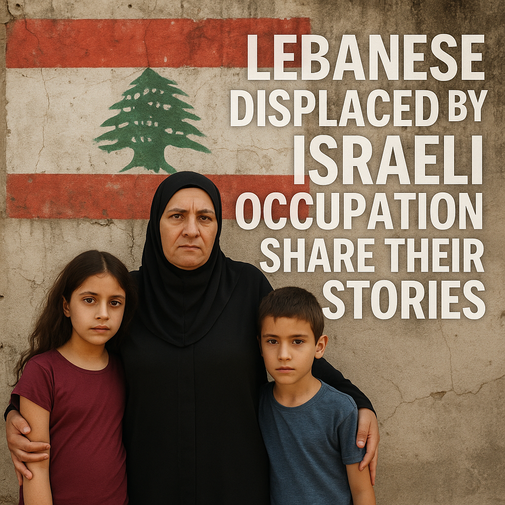 Illustration of Lebanese Displaced by Israeli Occupation Share Their Stories