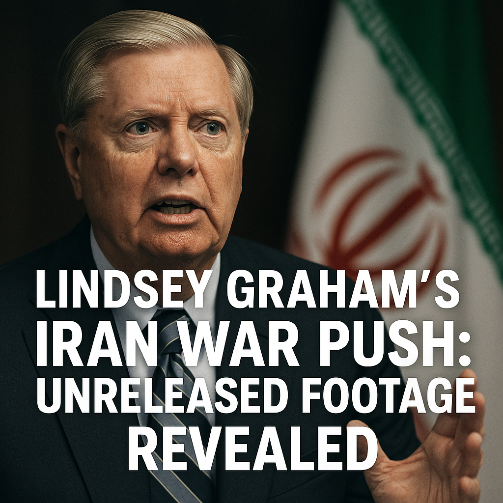 Illustration of Lindsey Graham's Iran War Push: Unreleased Footage Revealed