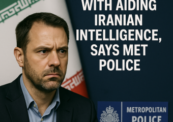 Illustration of Man Charged with Aiding Iranian Intelligence, Says Met Police
