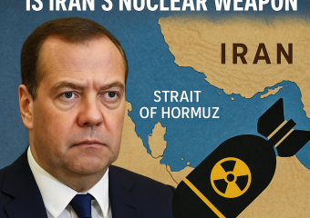 Illustration of Medvedev: Strait of Hormuz is Iran's Nuclear Weapon
